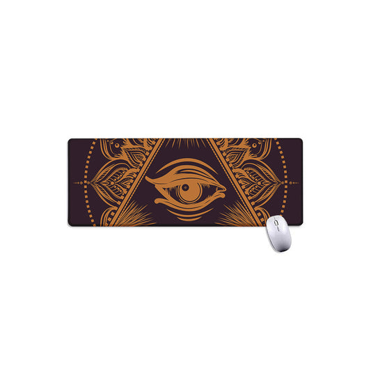 Eye of Providence Mandala Print Extended Mouse Pad