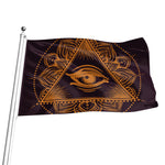 Eye of Providence Mandala Print Flag
