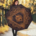 Eye of Providence Mandala Print Foldable Umbrella