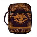 Eye of Providence Mandala Print Front Pocket Bible Bag