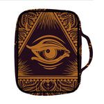 Eye of Providence Mandala Print Front Pocket Bible Bag