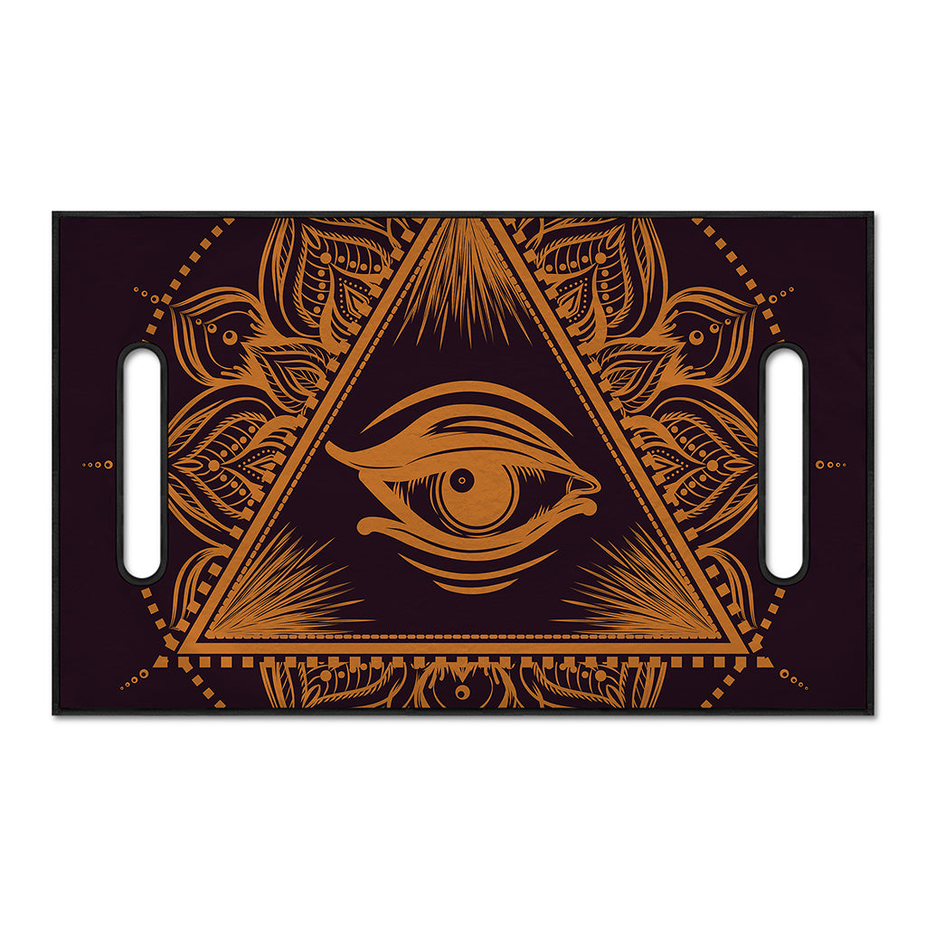 Eye of Providence Mandala Print Golf Cart Seat Cover