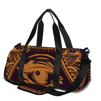 Eye of Providence Mandala Print Gym Bag