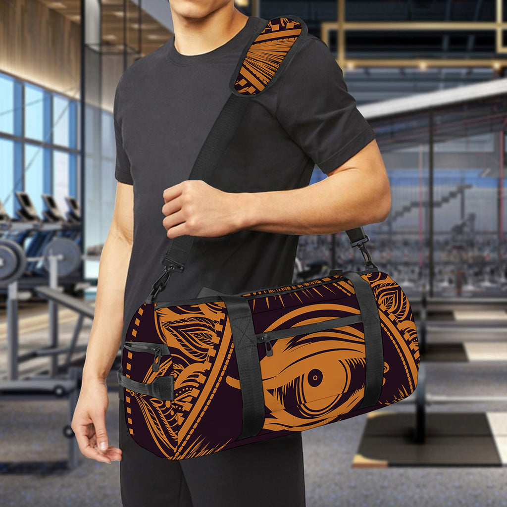 Eye of Providence Mandala Print Gym Bag