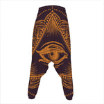 Eye of Providence Mandala Print Hammer Pants