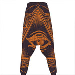 Eye of Providence Mandala Print Hammer Pants
