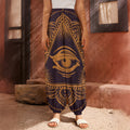 Eye of Providence Mandala Print Harem Pants