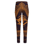 Eye of Providence Mandala Print High-Waisted Pocket Leggings