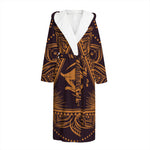 Eye of Providence Mandala Print Hooded Bathrobe