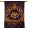 Eye of Providence Mandala Print House Flag