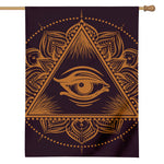 Eye of Providence Mandala Print House Flag