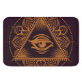 Eye of Providence Mandala Print Indoor Door Mat