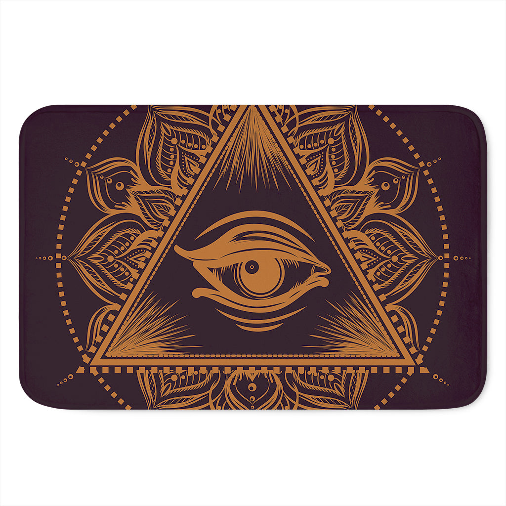 Eye of Providence Mandala Print Indoor Door Mat