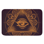 Eye of Providence Mandala Print Indoor Door Mat