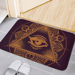 Eye of Providence Mandala Print Indoor Door Mat