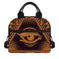 Eye of Providence Mandala Print Insulated Lunch Bag