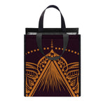 Eye of Providence Mandala Print Insulated Lunch Tote