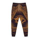 Eye of Providence Mandala Print Jogger Pants