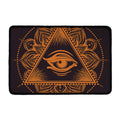 Eye of Providence Mandala Print Kitchen Mat