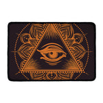 Eye of Providence Mandala Print Kitchen Mat