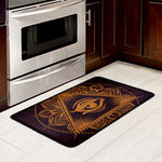 Eye of Providence Mandala Print Kitchen Mat