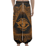 Eye of Providence Mandala Print Lantern Pants