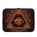 Eye of Providence Mandala Print Laptop Sleeve