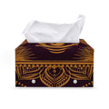Eye of Providence Mandala Print Leather Tissue Box Cover
