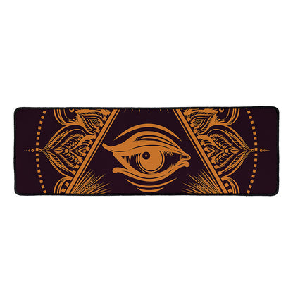 Eye of Providence Mandala Print Long Kitchen Mat