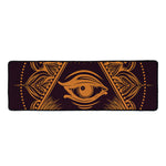 Eye of Providence Mandala Print Long Kitchen Mat