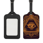 Eye of Providence Mandala Print Luggage Tag