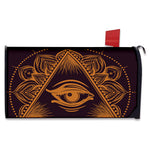 Eye of Providence Mandala Print Mailbox Cover