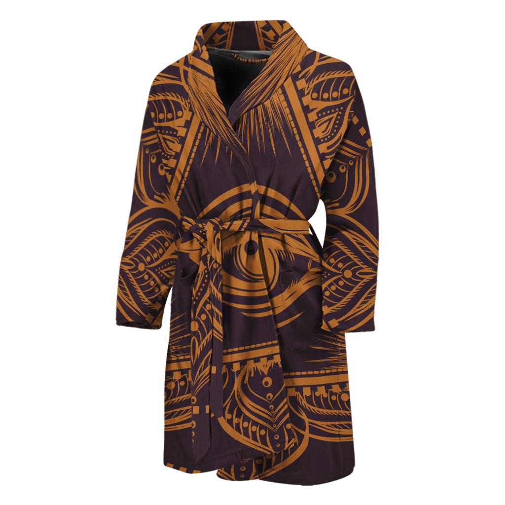 Eye of Providence Mandala Print Men's Bathrobe