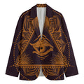 Eye of Providence Mandala Print Men's Blazer
