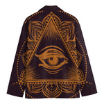 Eye of Providence Mandala Print Men's Blazer