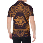 Eye of Providence Mandala Print Men's Shirt