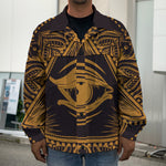 Eye of Providence Mandala Print Men's Shirt Jacket