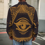 Eye of Providence Mandala Print Men's Shirt Jacket
