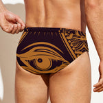 Eye of Providence Mandala Print Men's Swim Briefs