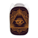 Eye of Providence Mandala Print Mesh Laundry Hamper