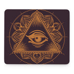 Eye of Providence Mandala Print Mouse Pad
