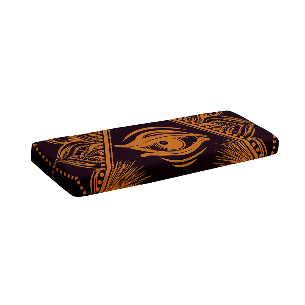 Eye of Providence Mandala Print Piano Keyboard Cover