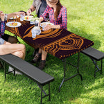 Eye of Providence Mandala Print Picnic Table Cover