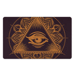 Eye of Providence Mandala Print Polyester Doormat