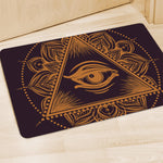 Eye of Providence Mandala Print Polyester Doormat