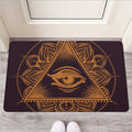 Eye of Providence Mandala Print Rubber Doormat