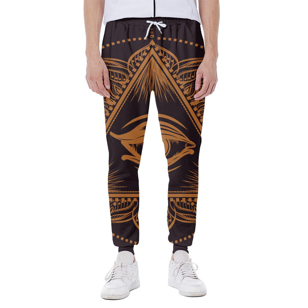 Eye of Providence Mandala Print Scuba Joggers