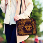 Eye of Providence Mandala Print Shoulder Strap Bible Bag