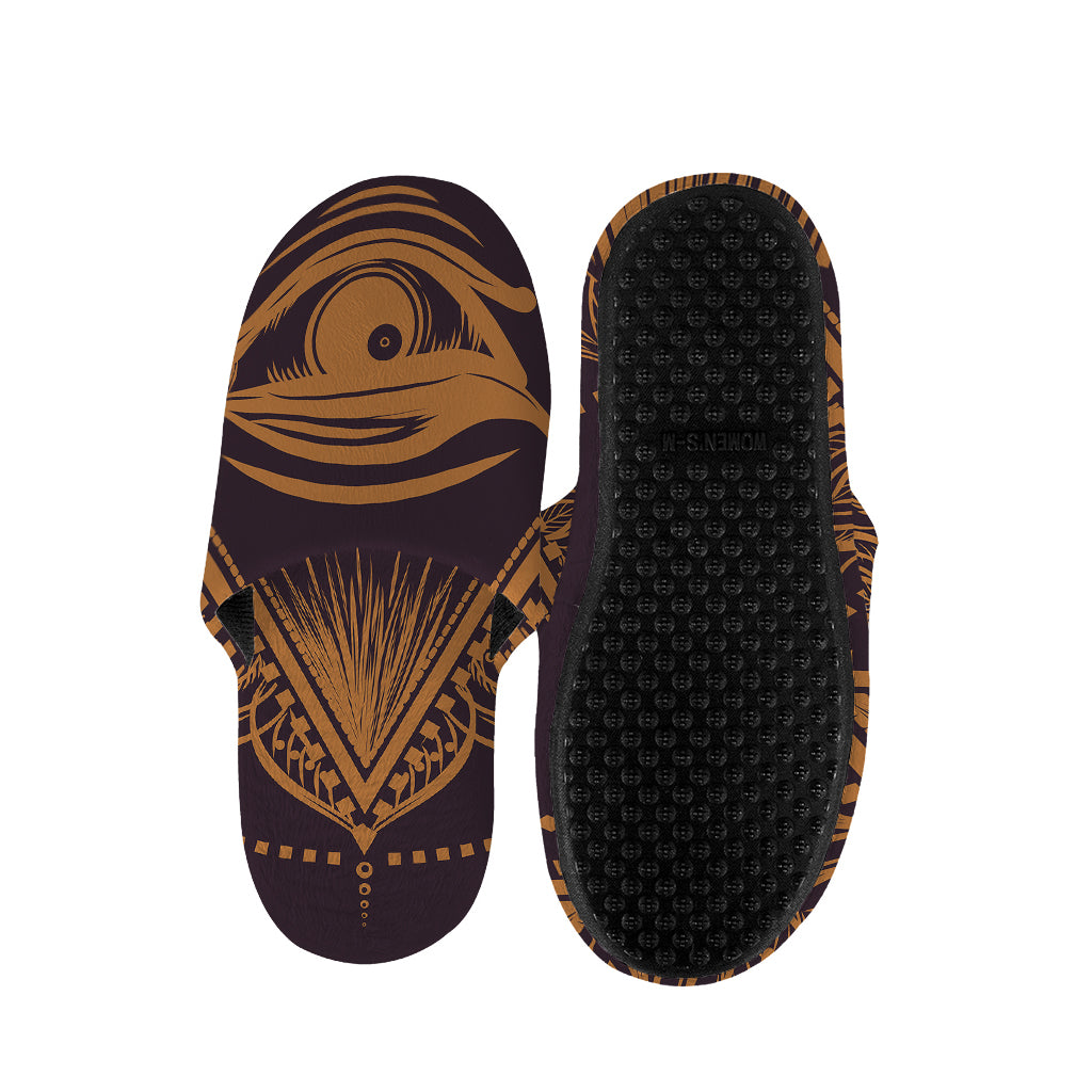 Eye of Providence Mandala Print Slippers
