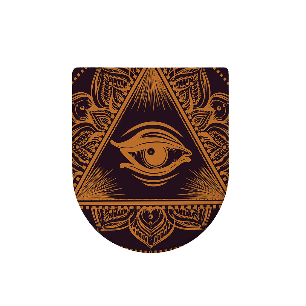 Eye of Providence Mandala Print Toilet Lid Cover